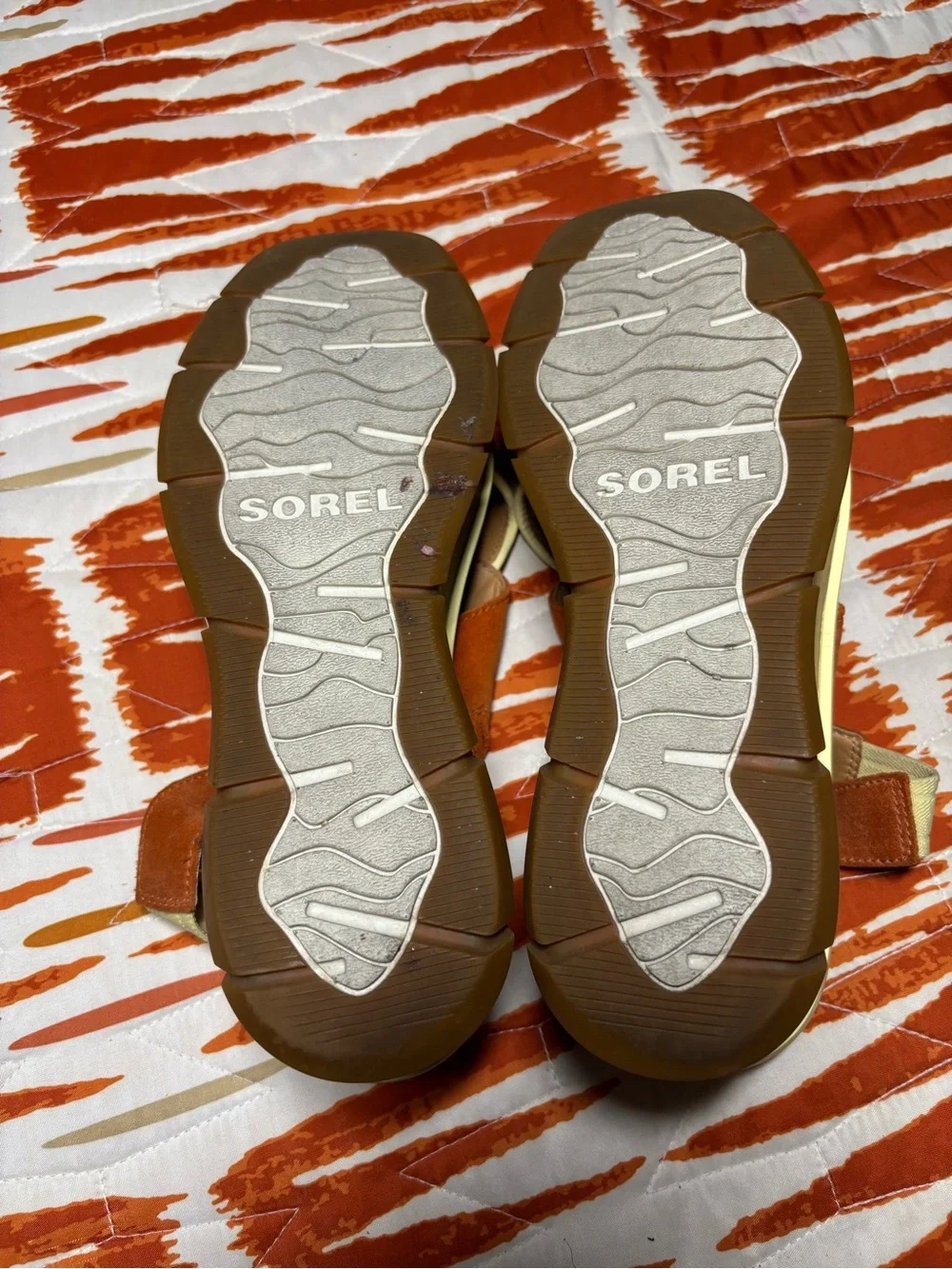Sorel Women's Rust Orange Suede Slingback Sandals
